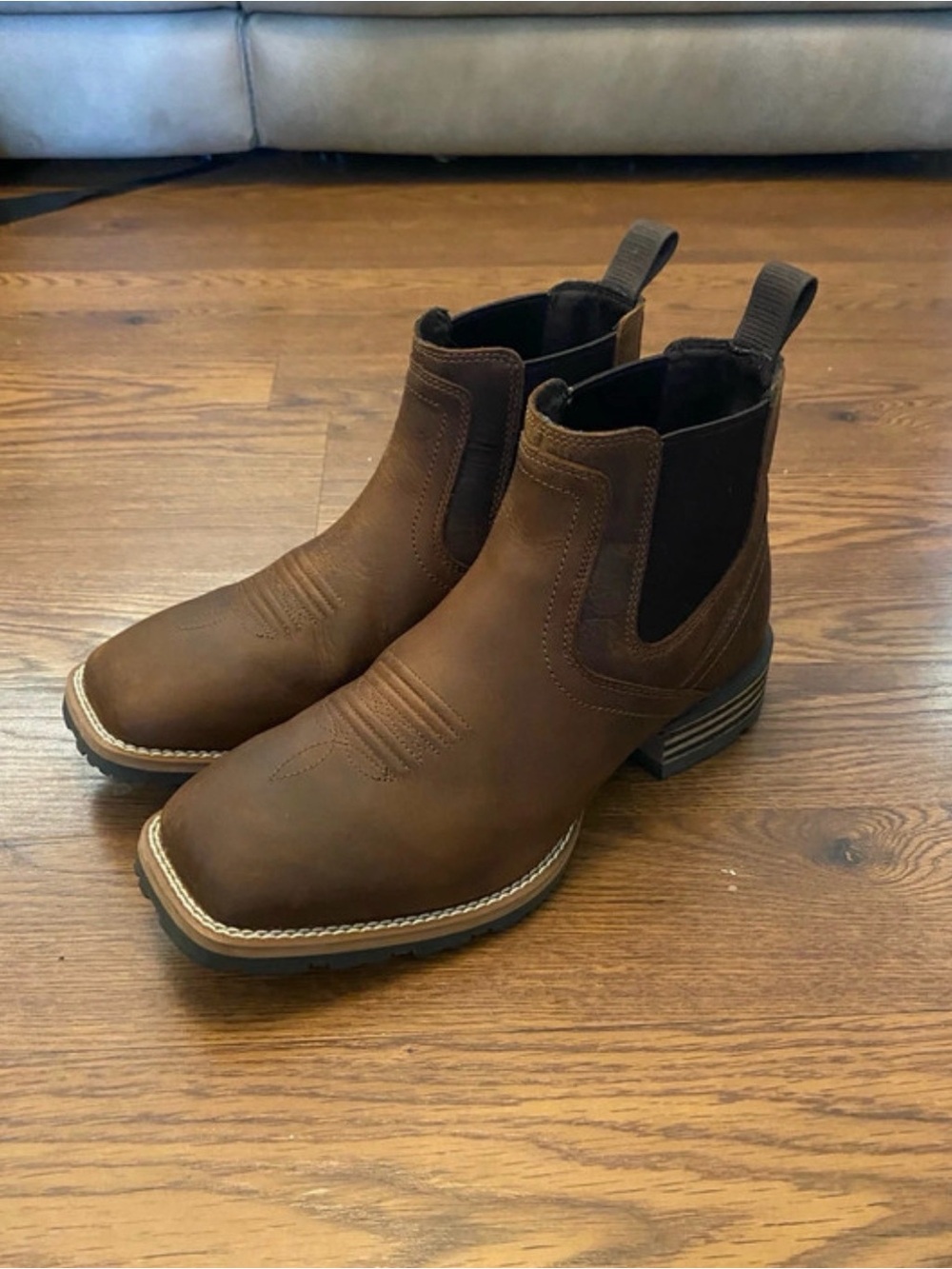 Ariat Brown Leather Low Boy Boots